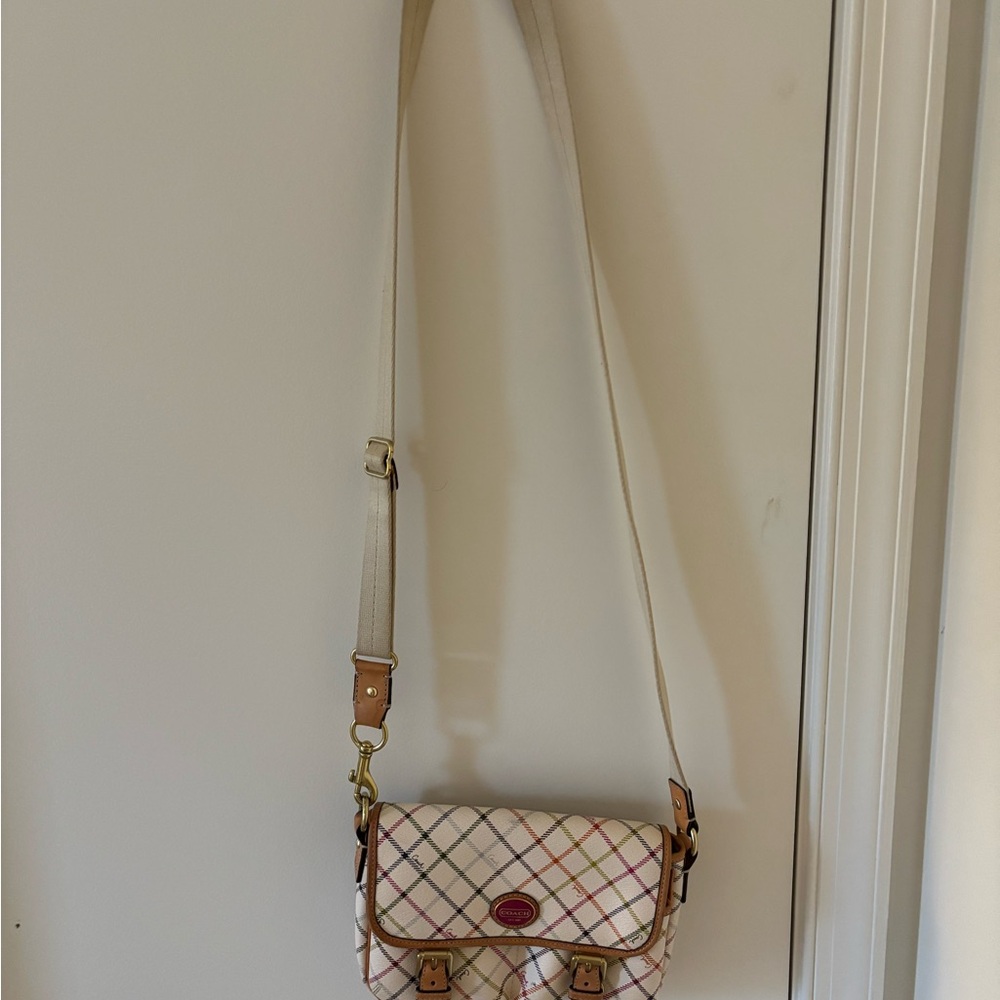 Coach Multicolor Plaid Crossbody Bag - Picture 3 of 5